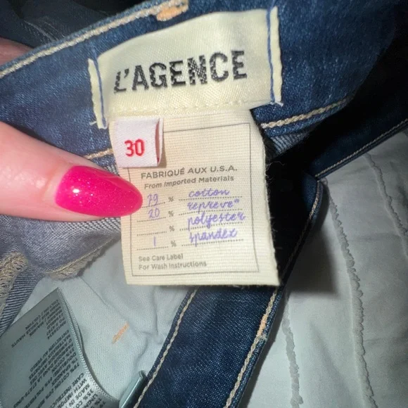 L'AGENCE Margot High-Rise Skinny Jeans 30 - Picture 9 of 9